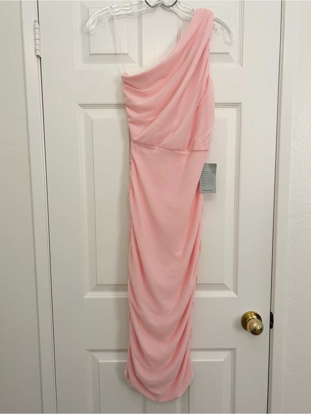 Love by Design One-Shoulder Pink Evening Dress Size Small